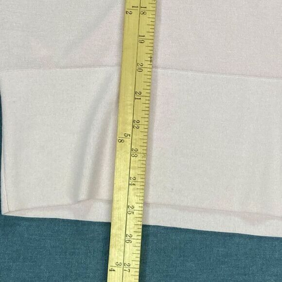 Ann Taylor Faux Wrap Wool Sweater Women S Stretch Knit Casual Minimalist Modest - Picture 12 of 16